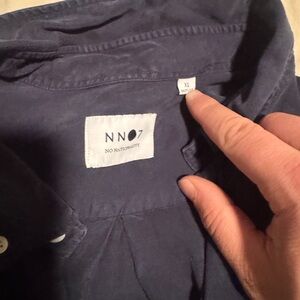 NN07 Navy Button-Up Shirt XL